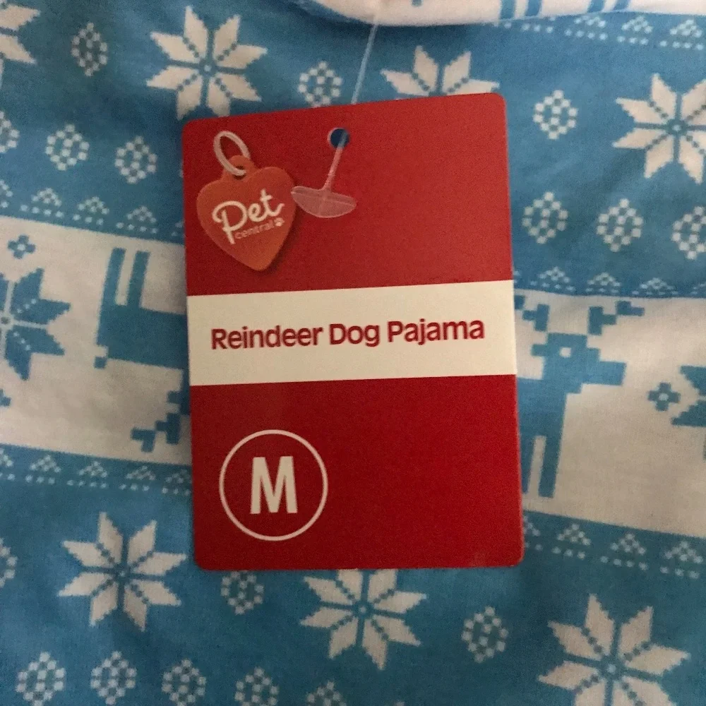 Pet Central Reindeer Dog Pajama NEW For sale Size M-14”/35.56cm